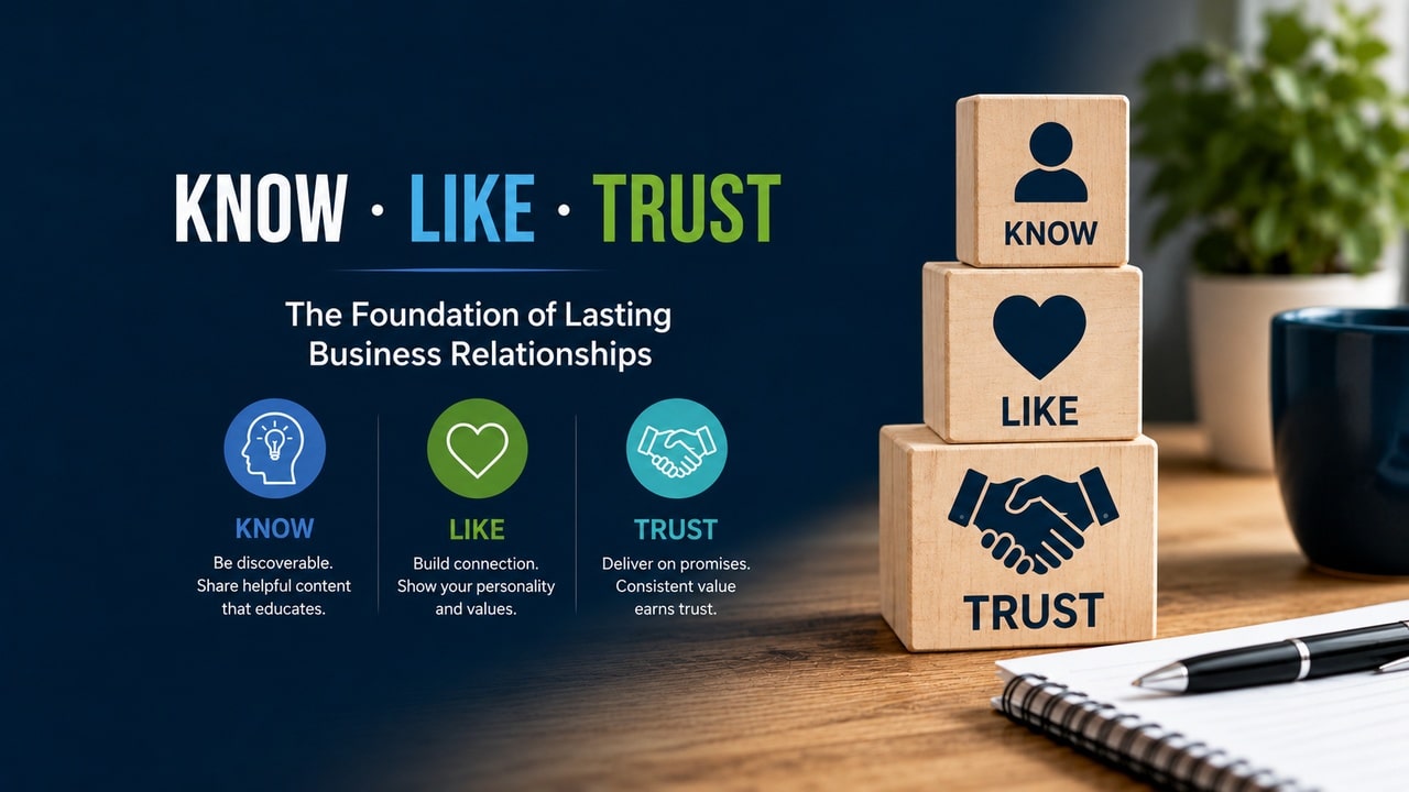 Sell more with the Know, Like, Trust principle